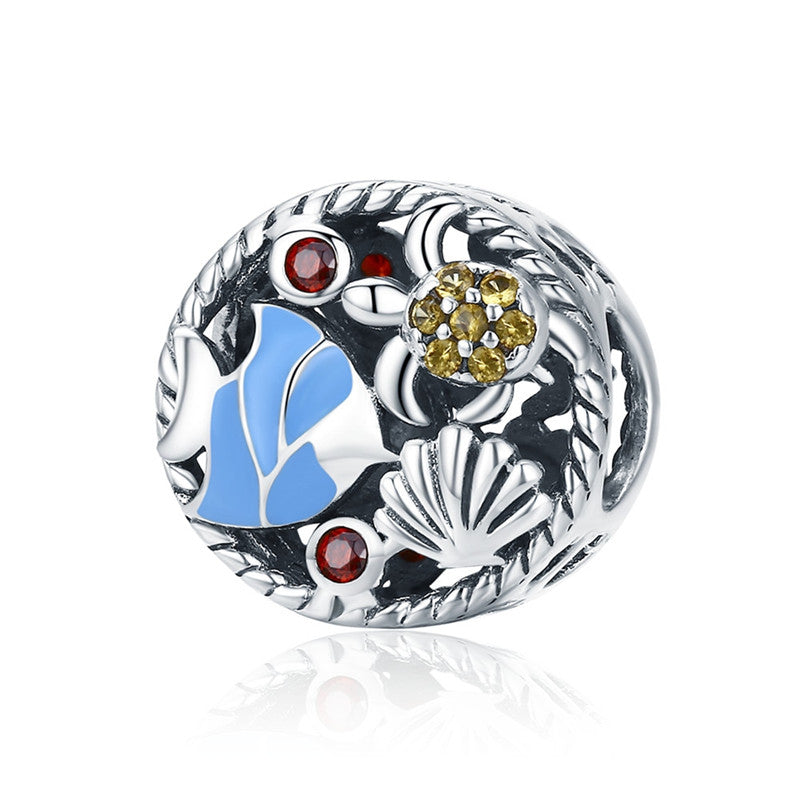 Sterling Silver Mermaid Beads Charms Fit Original Design Bracelet  DIY Jewelry
