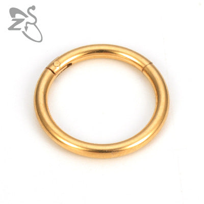 10 Pcs Nose Rings Surgical Steel Hinged Segment Ring Body Piercing Jewelry Earrings