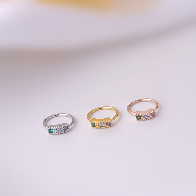 Colored Zircon Nose Rings Popular Piercing Fashion Jewelry