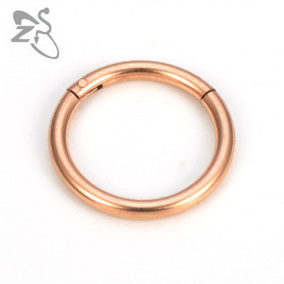10 Pcs Nose Rings Surgical Steel Hinged Segment Ring Body Piercing Jewelry Earrings