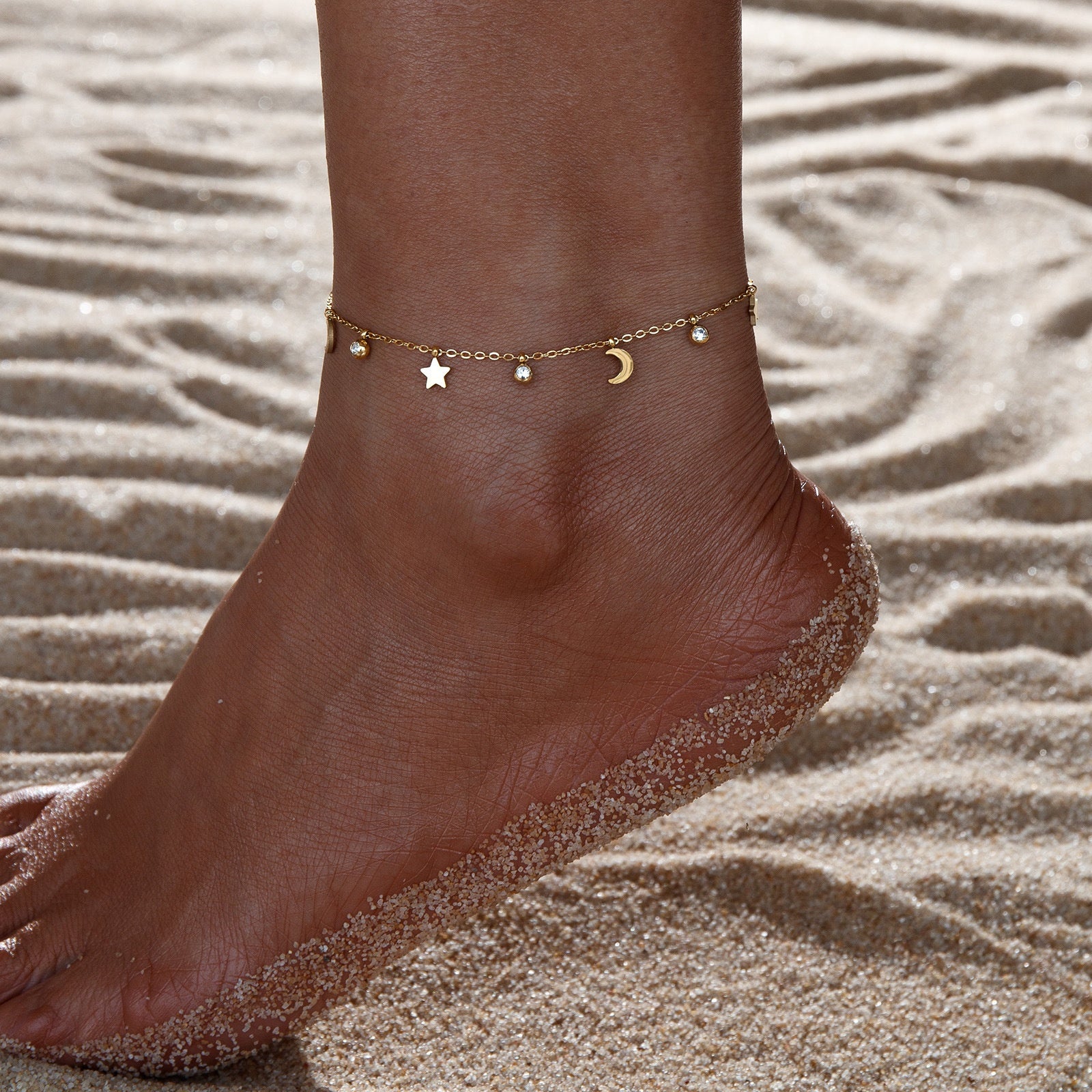 Titanium Steel Anklet That Wont Fadesimple Sophisticated And Versatile For Women